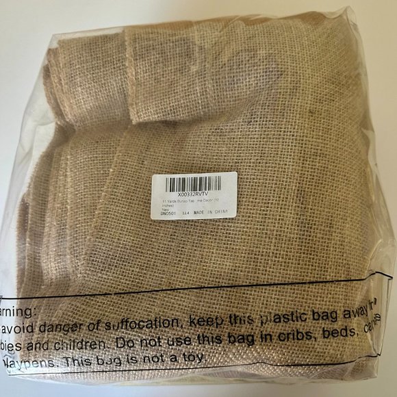 11 Yards x 18 inches Wide Burlap Table Runner Wedding Table Runner for Weddings - Picture 1 of 3